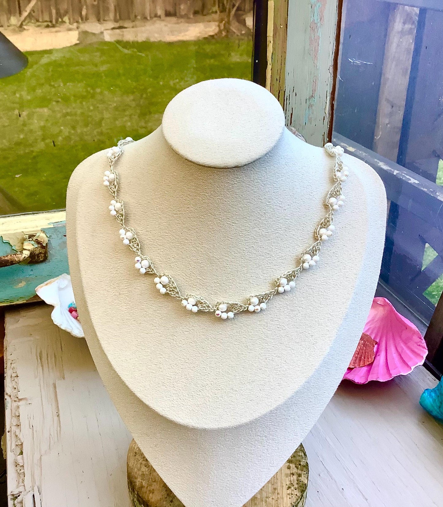 New Oya lace Crocheted necklaces