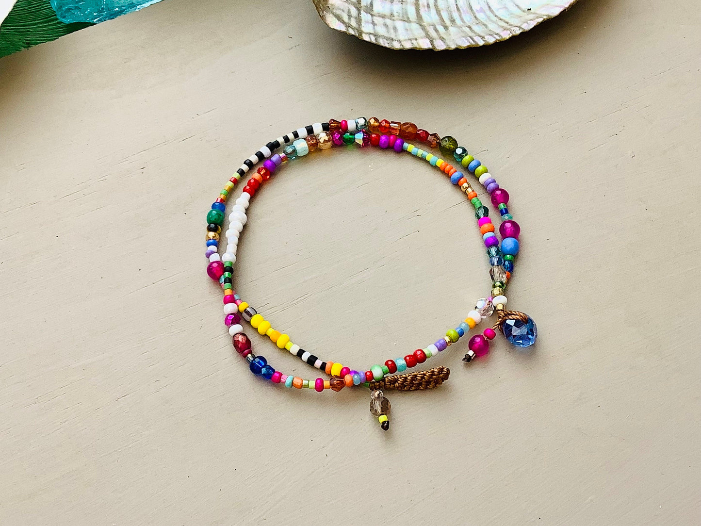 Colorful beaded bracelet