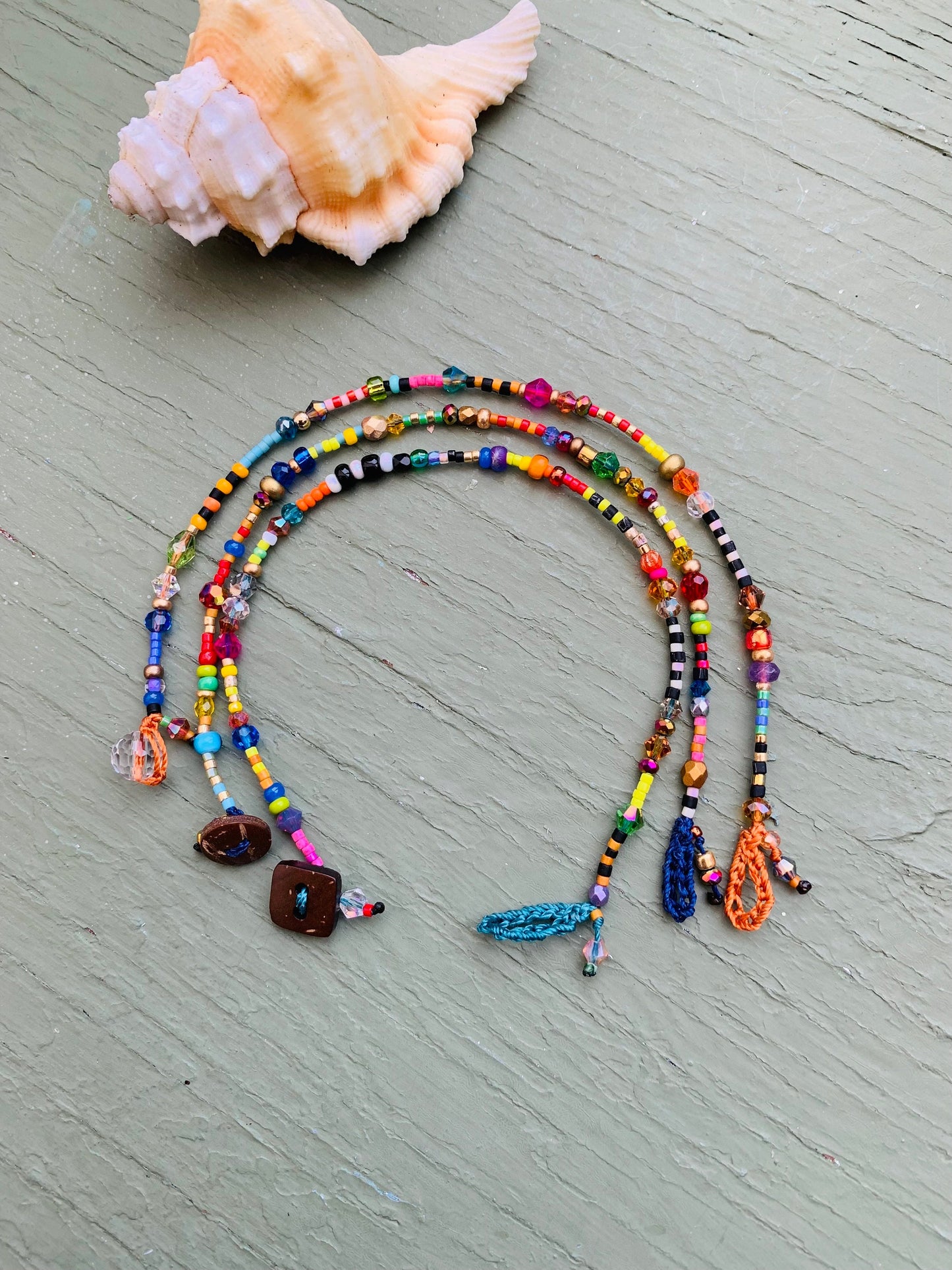 Delica super Petite colourful bracelets