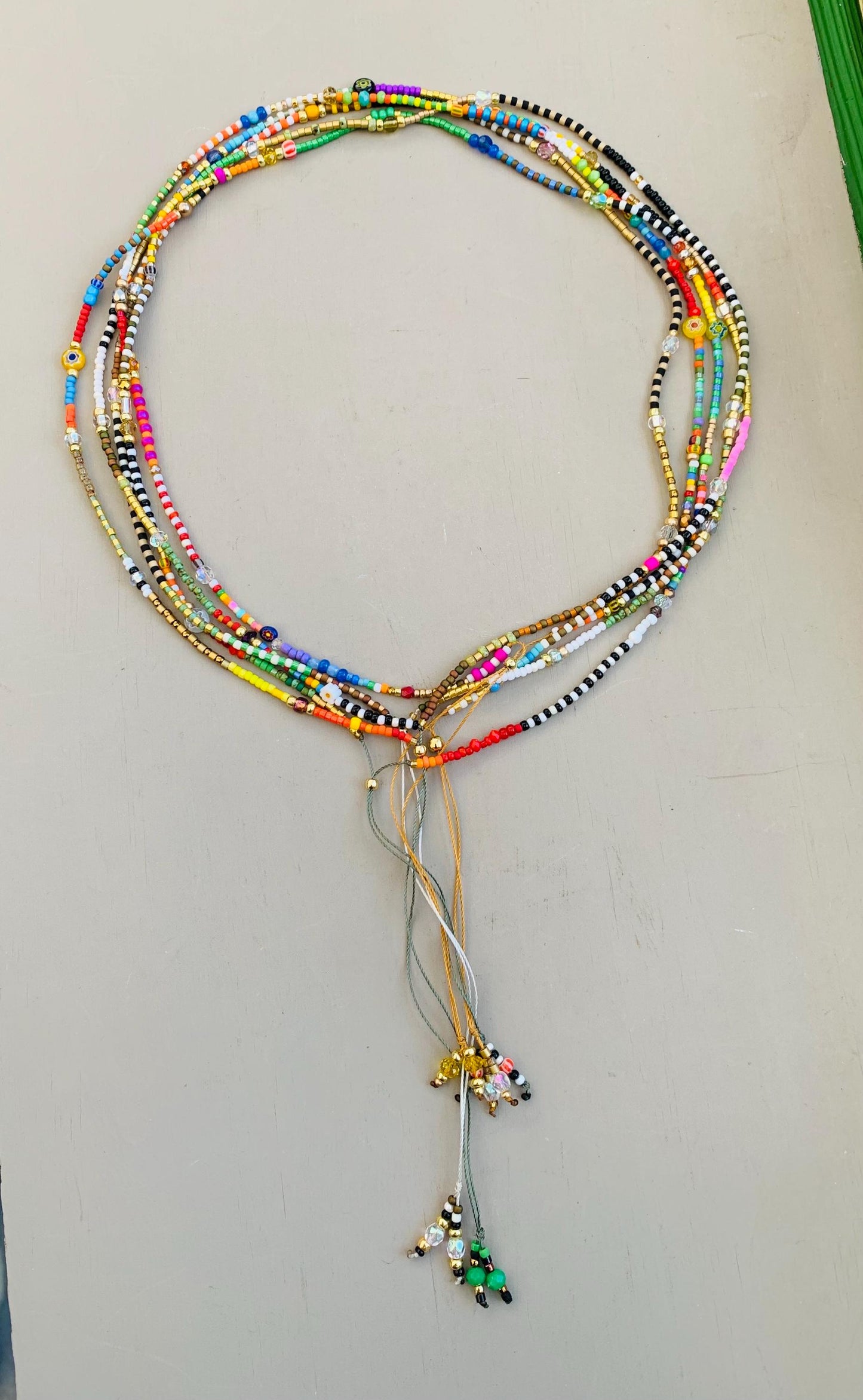 Toho Beaded Necklace: Petite Minimalist Slip-On Style
