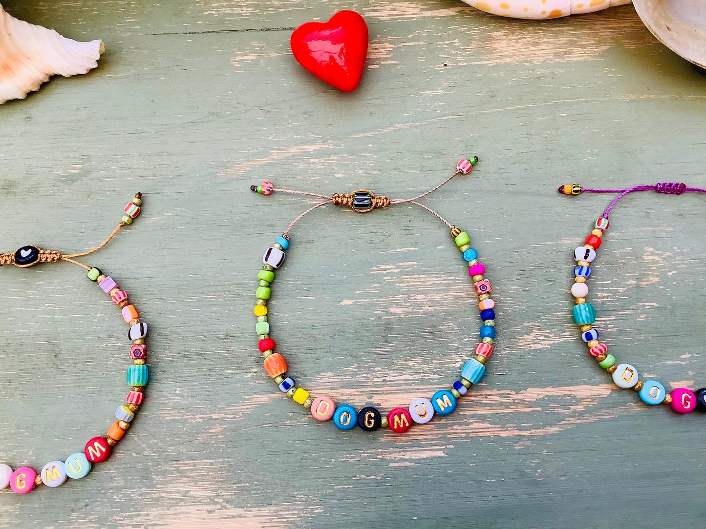 Dog Mum bracelet, pet love, fur baby