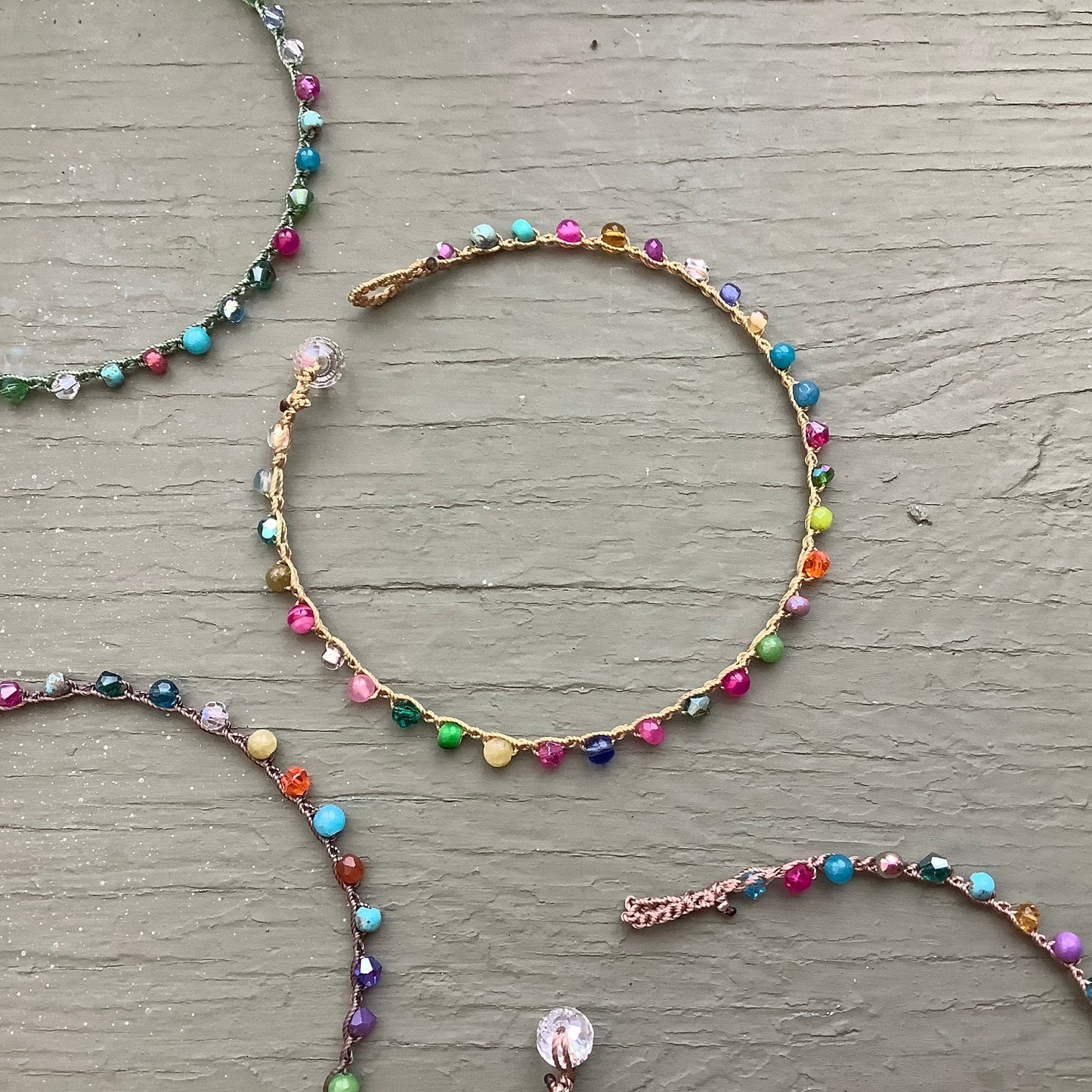 Beach baby natural boho anklets