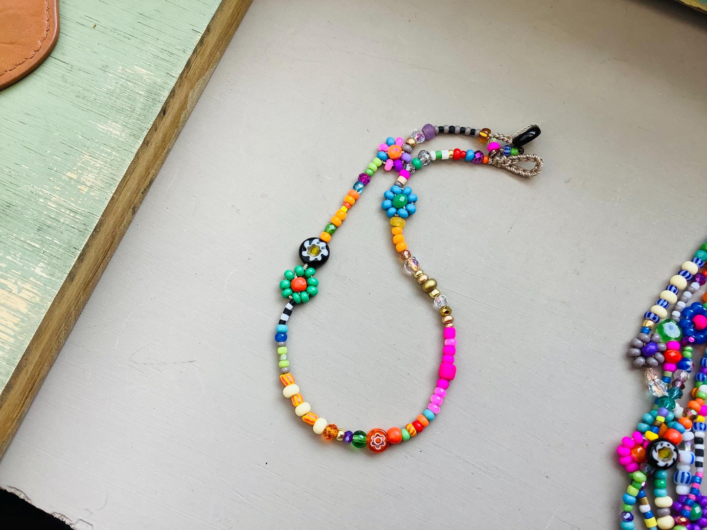 Cute boho flower anklet