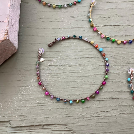 Beach baby natural boho anklets
