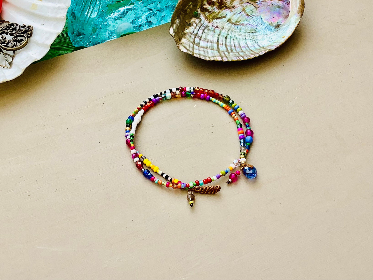 Colorful beaded bracelet