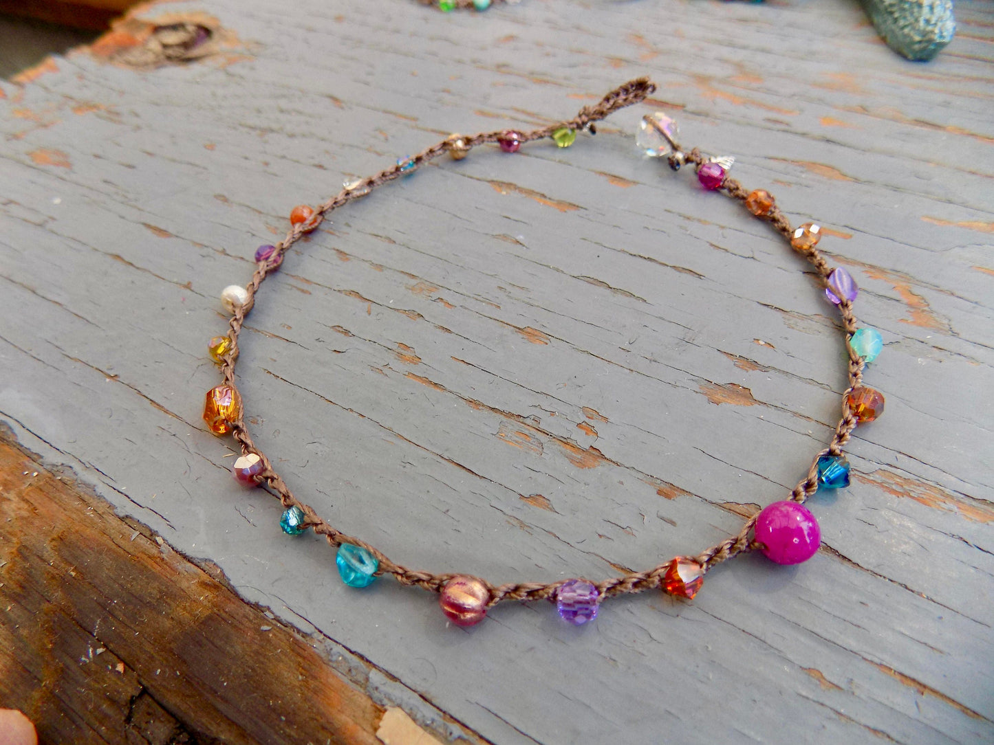 Carmelita anklet, pretty for summer, relaxed boho Beach wear