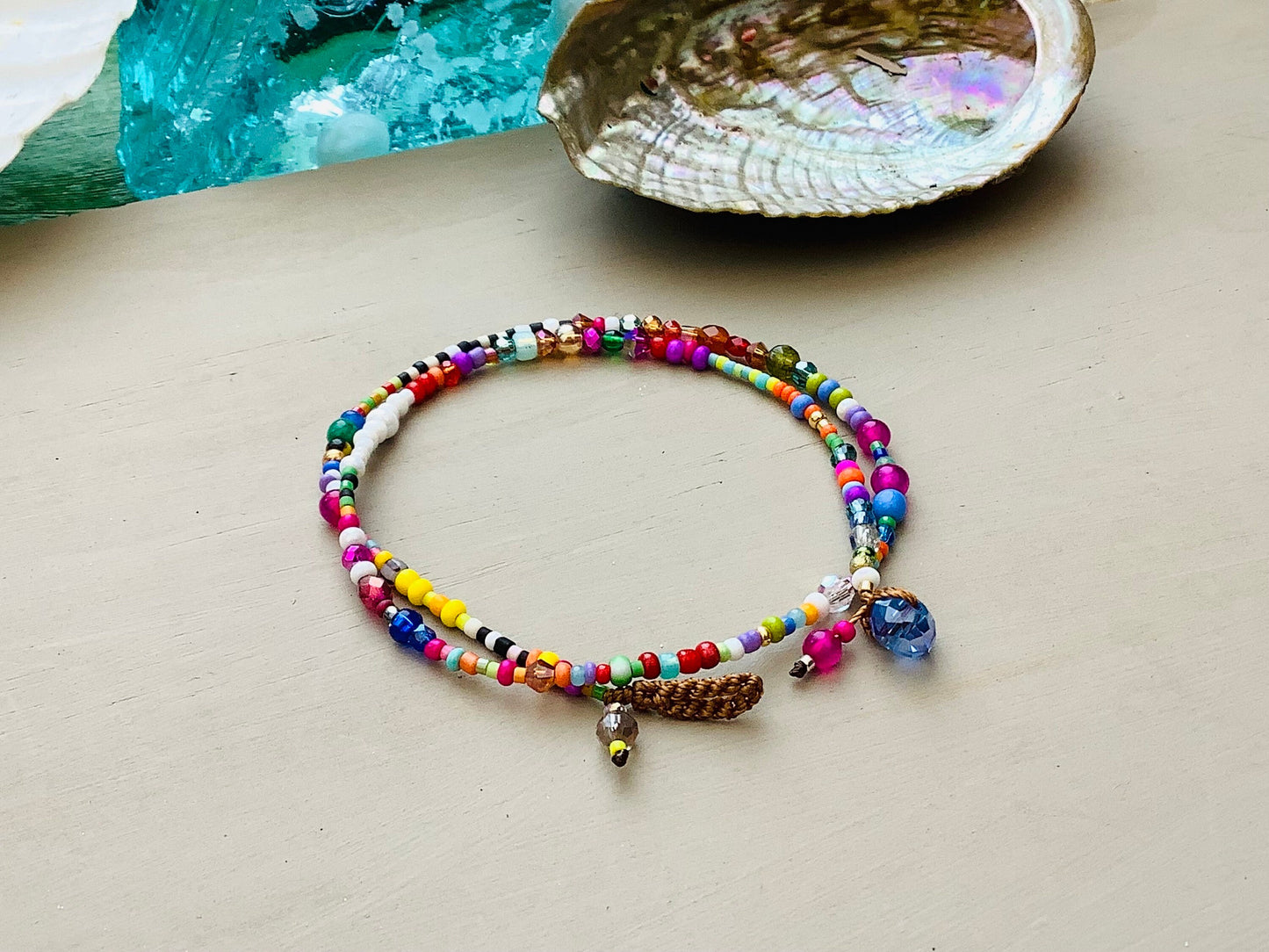 Colorful beaded bracelet
