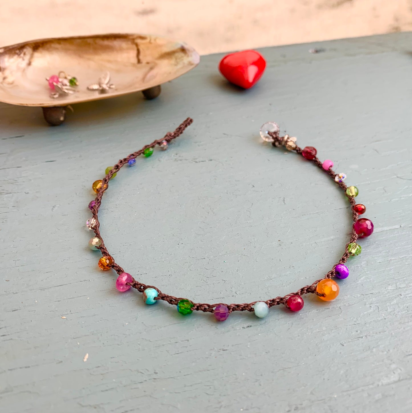 Carmelita anklet, pretty for summer, relaxed boho Beach wear